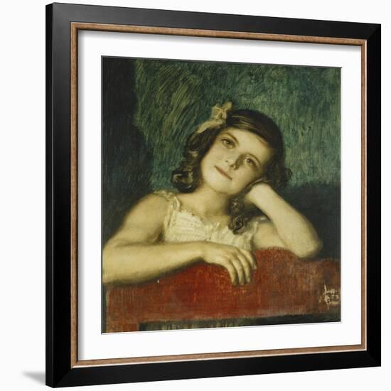 Portrait of Mary, the Artist's Daughter-Franz von Stuck-Framed Giclee Print