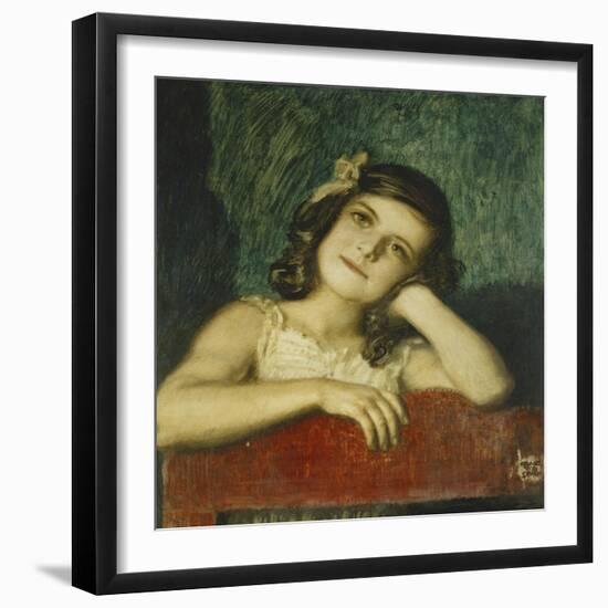 Portrait of Mary, the Artist's Daughter-Franz von Stuck-Framed Giclee Print