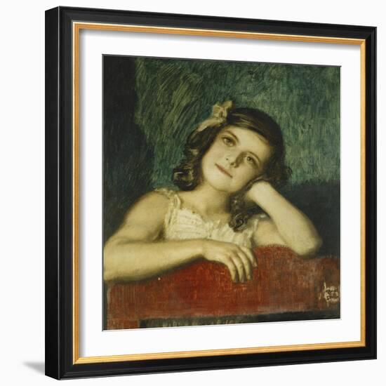 Portrait of Mary, the Artist's Daughter-Franz von Stuck-Framed Giclee Print