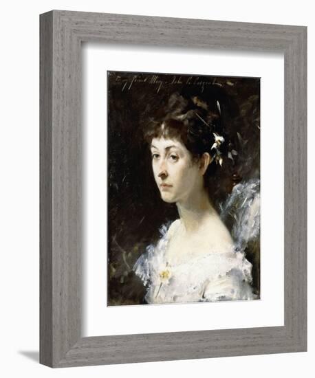 Portrait of Mary Turner Austin, C.1878-John Singer Sargent-Framed Giclee Print