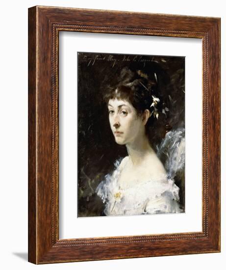 Portrait of Mary Turner Austin, C.1878-John Singer Sargent-Framed Giclee Print