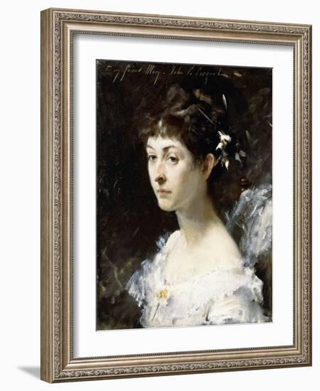 Portrait of Mary Turner Austin, C.1878-John Singer Sargent-Framed Giclee Print