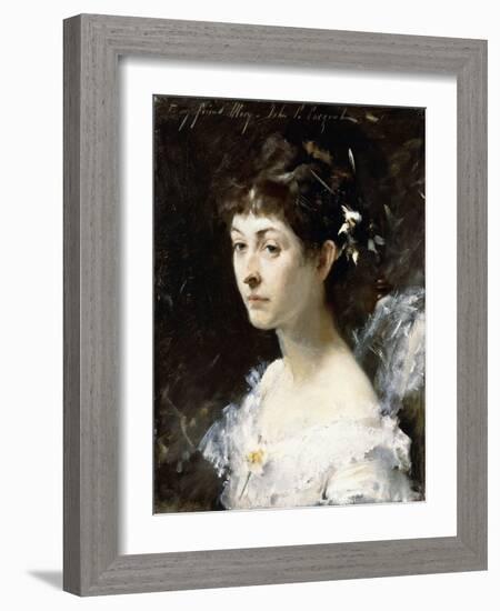 Portrait of Mary Turner Austin, C.1878-John Singer Sargent-Framed Giclee Print