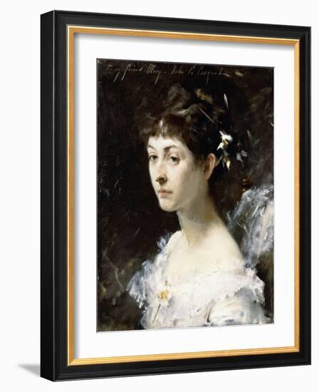 Portrait of Mary Turner Austin, C.1878-John Singer Sargent-Framed Giclee Print