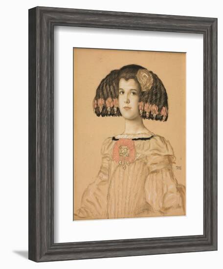 Portrait of Mary-Franz von Stuck-Framed Giclee Print