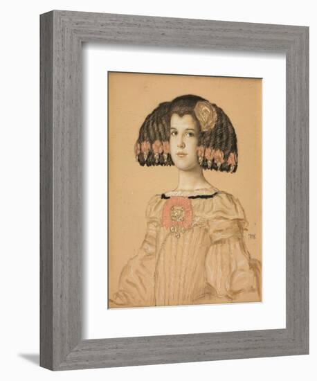 Portrait of Mary-Franz von Stuck-Framed Giclee Print