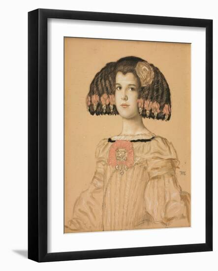 Portrait of Mary-Franz von Stuck-Framed Giclee Print