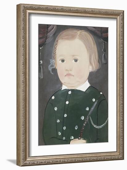 Portrait of Master Woods, c.1840-William Matthew Prior-Framed Giclee Print