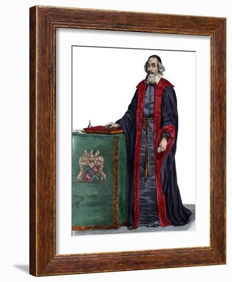 Portrait of Mathieu Mole (1584-1656), French statesman-French School-Framed Giclee Print