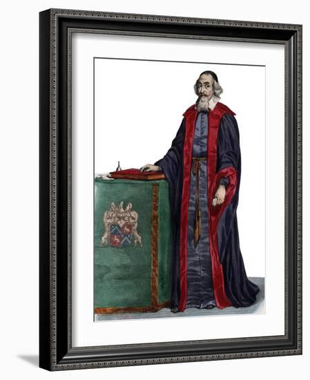 Portrait of Mathieu Mole (1584-1656), French statesman-French School-Framed Giclee Print