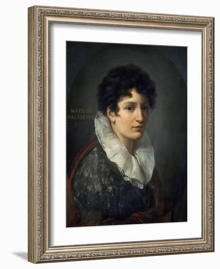 Portrait of Matilde Mazenchini-Vincenzo Camuccini-Framed Giclee Print