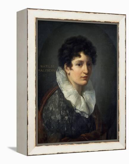 Portrait of Matilde Mazenchini-Vincenzo Camuccini-Framed Premier Image Canvas
