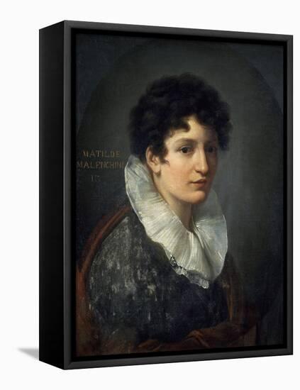 Portrait of Matilde Mazenchini-Vincenzo Camuccini-Framed Premier Image Canvas