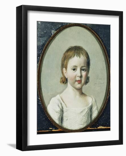 Portrait of Matthew Robinson Boulton, Bust Length Aged 3-Jean-Etienne Liotard-Framed Giclee Print