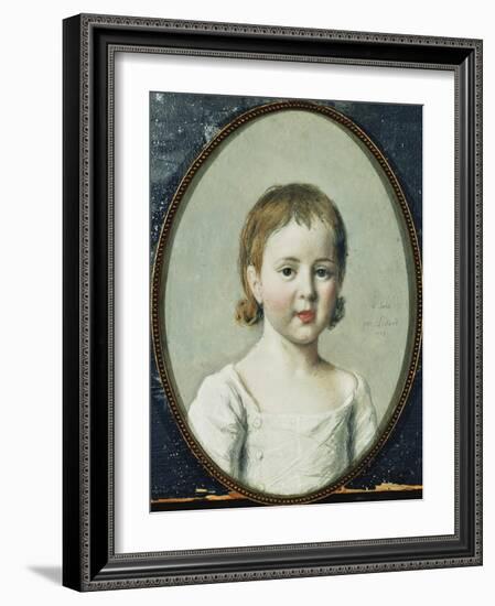 Portrait of Matthew Robinson Boulton, Bust Length Aged 3-Jean-Etienne Liotard-Framed Giclee Print