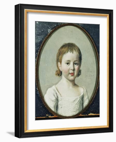 Portrait of Matthew Robinson Boulton, Bust Length Aged 3-Jean-Etienne Liotard-Framed Giclee Print