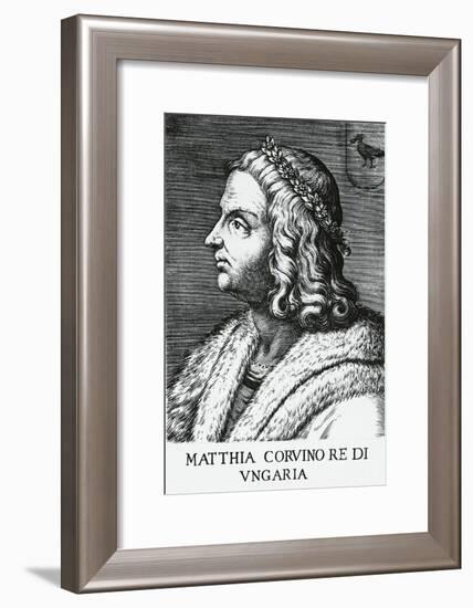 Portrait of Mattia Corvino, Italianized Name of Matyas Hunyadi-null-Framed Giclee Print