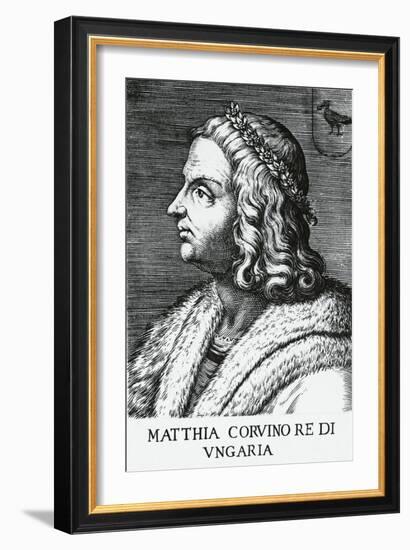 Portrait of Mattia Corvino, Italianized Name of Matyas Hunyadi-null-Framed Giclee Print