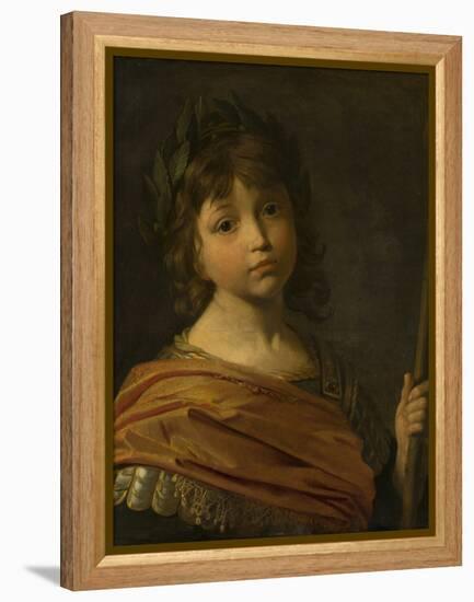 Portrait of Maurice or Moritz, Prince Palatine depicted as Mars, when a boy-Gerrit van Honthorst-Framed Premier Image Canvas