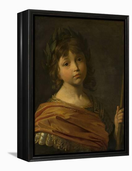 Portrait of Maurice or Moritz, Prince Palatine depicted as Mars, when a boy-Gerrit van Honthorst-Framed Premier Image Canvas