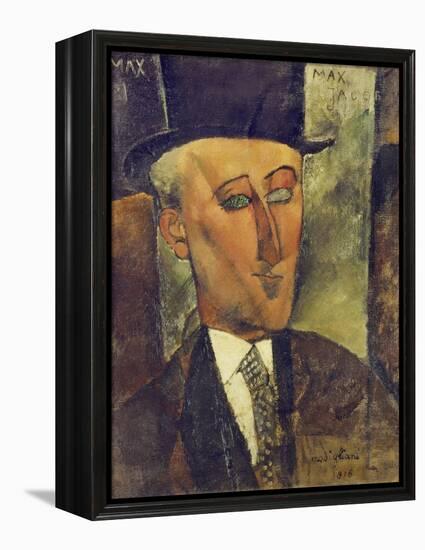 Portrait of Max Jacob, 1916-Amedeo Modigliani-Framed Premier Image Canvas