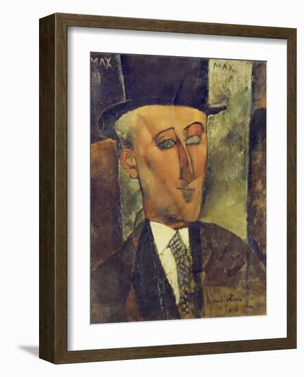 Portrait of Max Jacob, 1916-Amedeo Modigliani-Framed Giclee Print