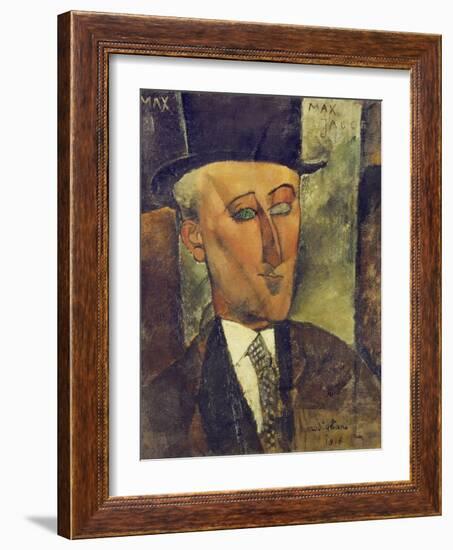 Portrait of Max Jacob, 1916-Amedeo Modigliani-Framed Giclee Print