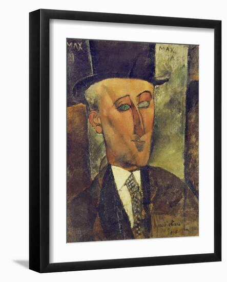 Portrait of Max Jacob, 1916-Amedeo Modigliani-Framed Giclee Print