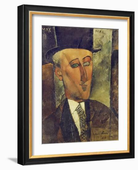 Portrait of Max Jacob, 1916-Amedeo Modigliani-Framed Giclee Print