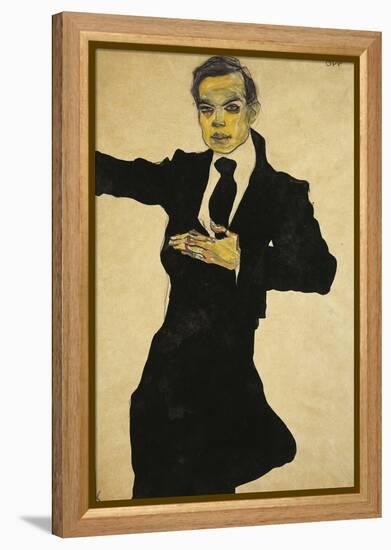 Portrait of Max Oppenheimer-Egon Schiele-Framed Premier Image Canvas