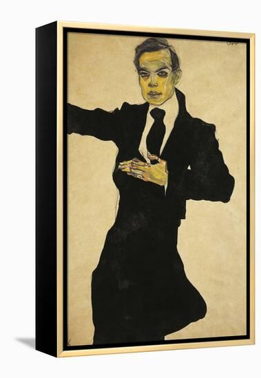 Portrait of Max Oppenheimer-Egon Schiele-Framed Premier Image Canvas