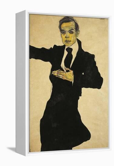 Portrait of Max Oppenheimer-Egon Schiele-Framed Premier Image Canvas