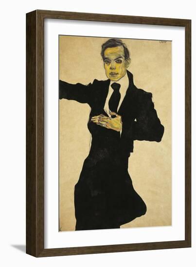 Portrait of Max Oppenheimer-Egon Schiele-Framed Giclee Print