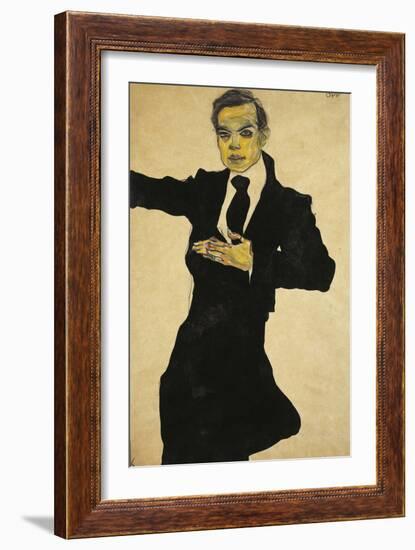 Portrait of Max Oppenheimer-Egon Schiele-Framed Giclee Print