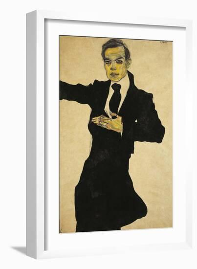 Portrait of Max Oppenheimer-Egon Schiele-Framed Giclee Print