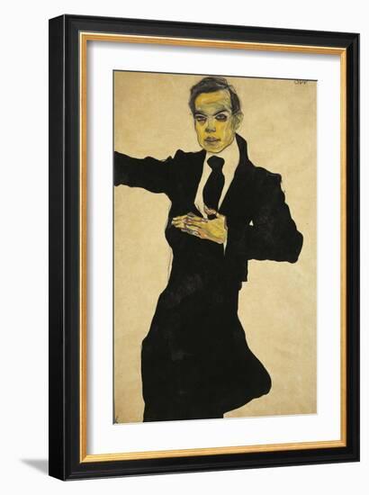 Portrait of Max Oppenheimer-Egon Schiele-Framed Giclee Print