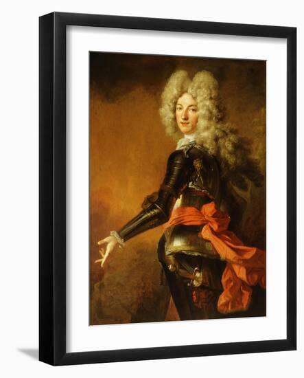 Portrait of Maximilien-Philippe De Recourt De Lens Et De Licques, Count De Ruppelmonde-Nicolas de Largilliere-Framed Giclee Print