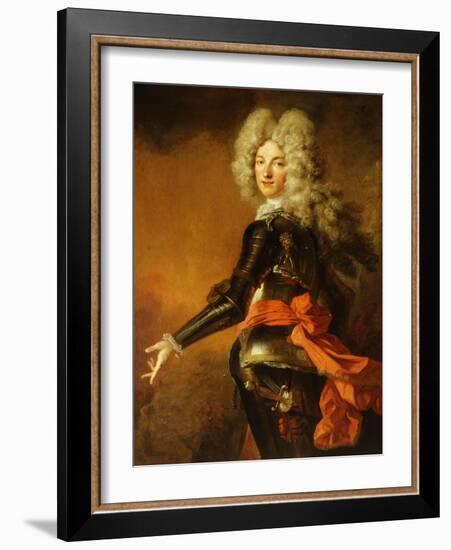 Portrait of Maximilien-Philippe De Recourt De Lens Et De Licques, Count De Ruppelmonde-Nicolas de Largilliere-Framed Giclee Print