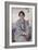 Portrait of May Aimee Smith, 1918 (Oil on Panel)-Adolphe Valette-Framed Giclee Print