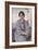 Portrait of May Aimee Smith, 1918 (Oil on Panel)-Adolphe Valette-Framed Giclee Print