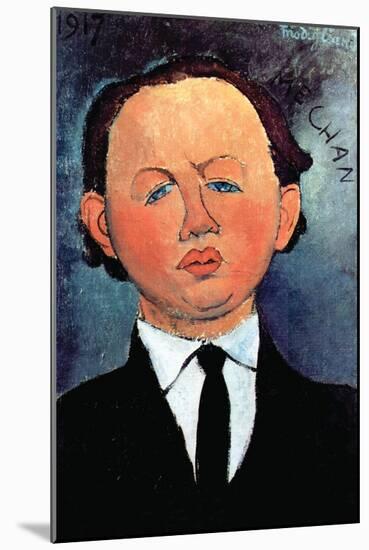 Portrait of Mechan-Amedeo Modigliani-Mounted Art Print