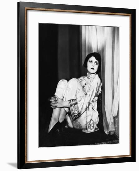 Portrait of Melancholy Woman-null-Framed Photo