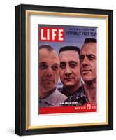 Portrait of Mercury Astronauts John Glenn, Gus Grissom and Alan Shepard, March 3, 1961-Ralph Morse-Framed Photographic Print