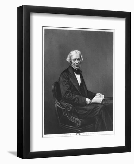 Portrait of Michael Faraday (1791-1867) Engraved by D.J. Pound from a Photograph-John Jabez Edwin Paisley Mayall-Framed Giclee Print