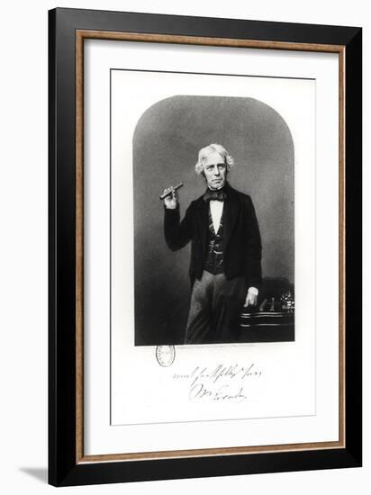 Portrait of Michael Faraday (1791-1867)-Henry Adlard-Framed Giclee Print