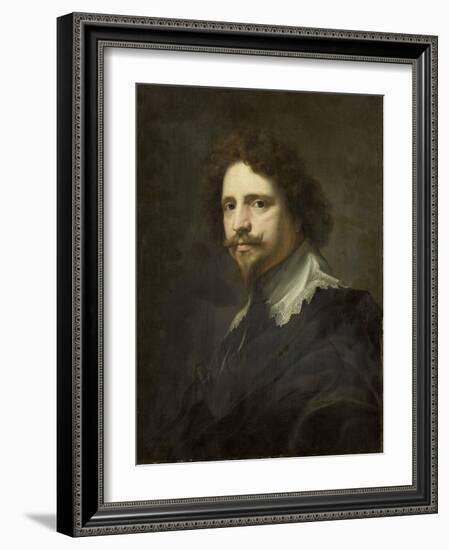 Portrait of Michel Le Blon-Anthony Van Dyck-Framed Art Print