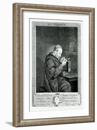 Portrait of Michel Nostradamus-Gabriel Metsu-Framed Giclee Print