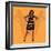 Portrait of Michelle Obama-Claire Huntley-Framed Giclee Print