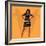 Portrait of Michelle Obama-Claire Huntley-Framed Giclee Print