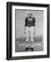 Portrait of Michigan Halfback Tom Harmon in Uniform-Alfred Eisenstaedt-Framed Photographic Print